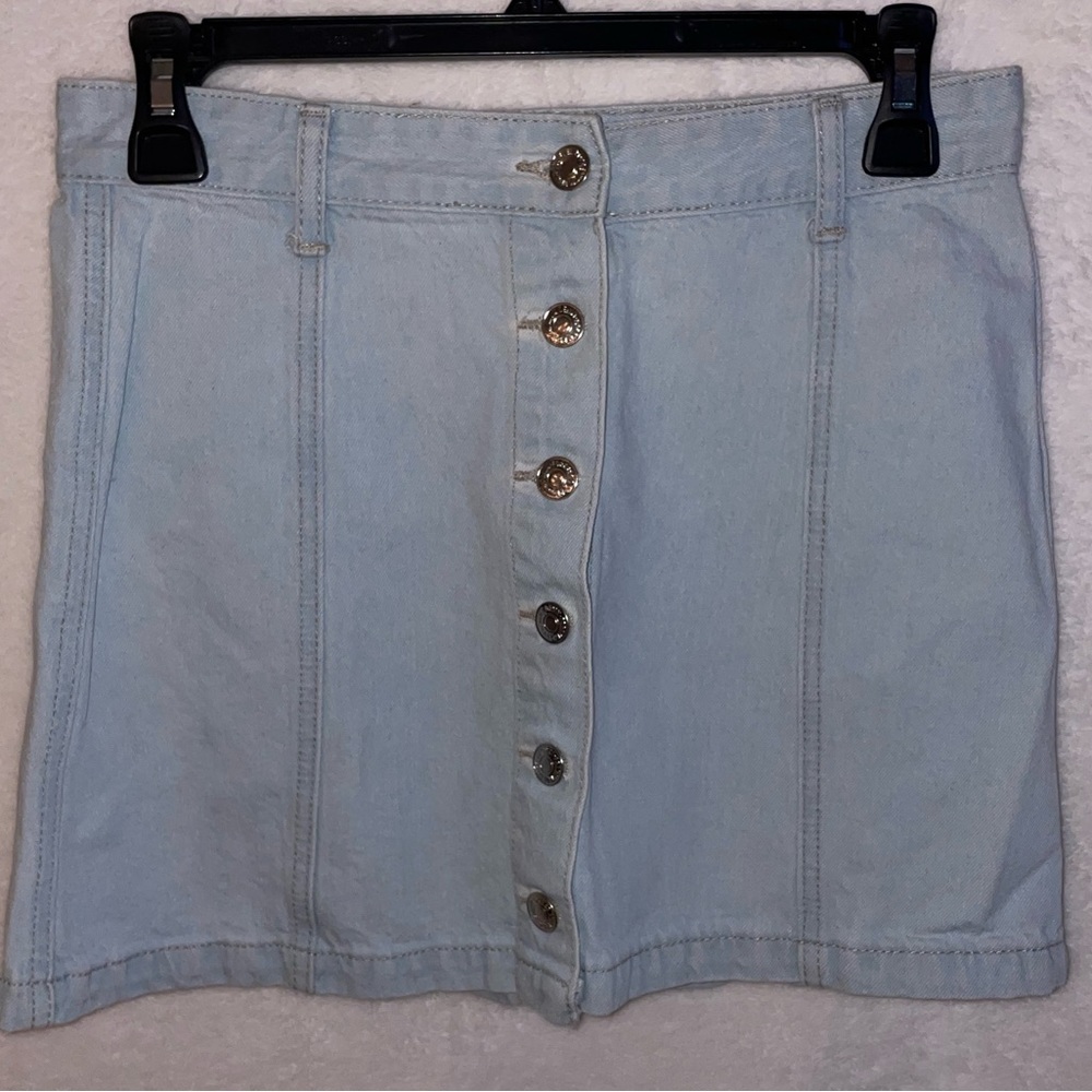 Forever 21 Button Up Jean Skirt